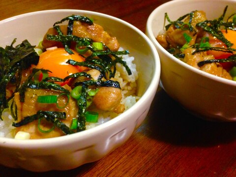 フライパンひとつで！鶏肉丼ぶり♪